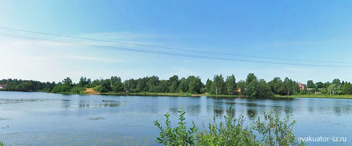 озеро Кривое в Токсово